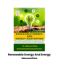 Renewable Energy And Energy Harvesting